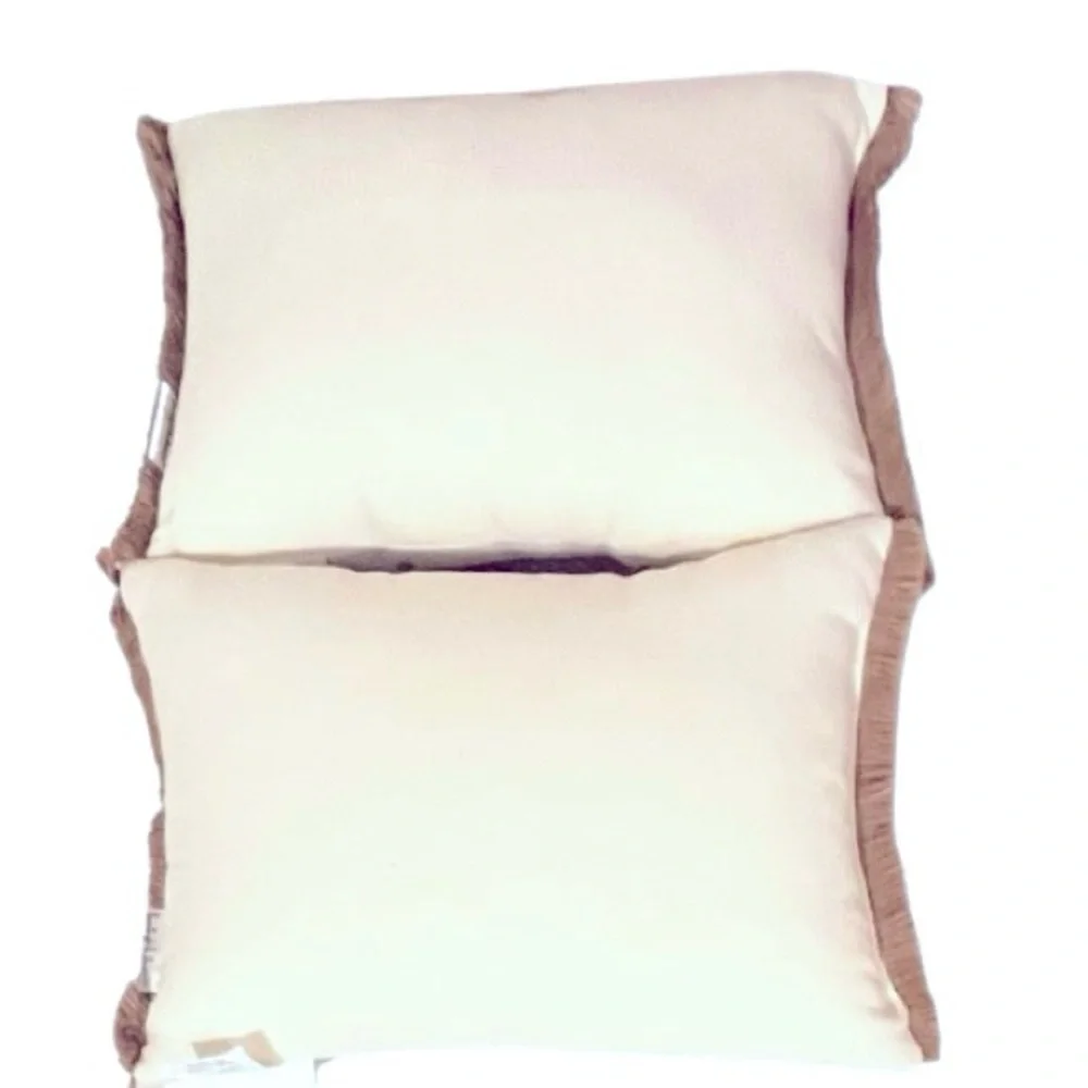 🆕- SET OF 2- White Pumpkin Harvest Pillow Size: 10